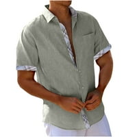 Dugme Swirts za muškarce Ljetne casual majice kratkih rukava Lagane udobne majice na plaži