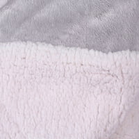 Fau krzno bacajte pokrivač luksuzno bacanje mlijeka od janjetine, 60 x72 _ siva