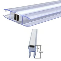 Gordon Glass® Universal Stepen Magnetni profil za brtvu za tuširanje za primene za staklene do stakla - 73 Duga sa bijelim magnetom za 5 32