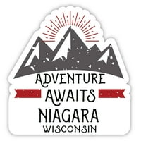 Niagara Wisconsin Suvenir Magnet Avantura čeka dizajn