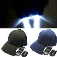 Sanwood Muške šešir punjivi crni *, šešir se svijetle ruke bez ribolova za ribolov baterije za trčanje