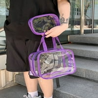 Sanviglor Dame Clear Backpack Multi džepovi Rezervirajte velike snage Izdržljiv ruksaci Postavite prozirne