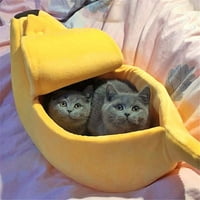 Slatka banana Cat Bed House kućni ljubimci Mekani mačji krevet, lijepi kućni ljubimci za mačke mačiće