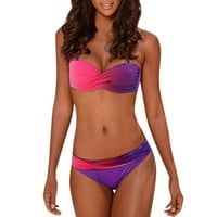 Ženske kupaće kostime od plaža Gradijentni ispis bikini kupaći kostim kupaći kupaći kupališ Molimo kupujte