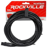 Rockville RCXFM10P-Y Yellow 10 'Ženski do muškog renaca XLR kabel zvučnika