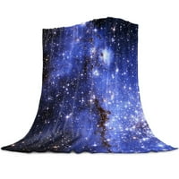 Galaxy bacanje pokrivač mliječni put Baci pokrivač toplog flanela pokrivač, dekor ćebad za krevet kralja