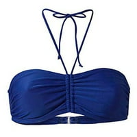 Žene Bikini Tassle Halter čipke up šuplje kupaće kostime