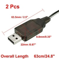 EL-2P reverzni USB kabl za punjenje za RC automobil 7,2v 250mA NI-MH NI-CD baterija