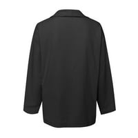 Gubotare Womens Blazers za radni profesionalni bluže za žene odijelo jakne Dressy dugih rukava jednokratni