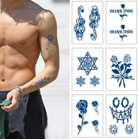 Polu-stalne vodootporne naljepnice za tetovažu biljne sokove tetovaže imitacija naljepnica za tetovaže