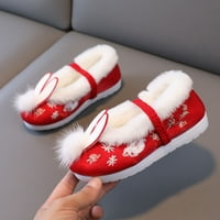 Cipele za mališane cipele za toddler Gilrs gumene jedinice tople cipele zimske čizme za vez za vez za