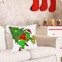Božićni zeleni čudovište jastučnice za dnevne sobe kauč na razvlačenje jastučnica za spavaću sobu