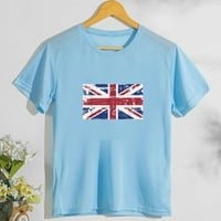 Britanska zastava Ljetni muškarci Thirts Labavi majica s kratkim rukavima velike veličine Muška za odmor