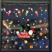 Gwong Božićne prozore naljepnice Vodene šarene dvosmislene Xmas za prodaju za trgovine