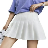 Wdehow Girls Women visokog struka Obična suknja A-line mini suknja
