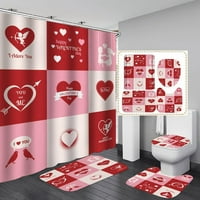 Valentinovo Digitalni tisak Vodootporni poliester kupaonica WC tuš sa zavjesom