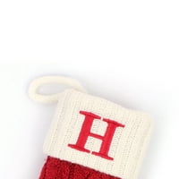 Božićne čarape Mekani plišani monogram Božićne čarape Porodični ukrasi Viseći ornamentxmas poklon