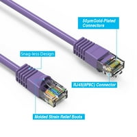 35FT CAT5E UTP Ethernet mreže za podizanje kabela Gigabit LAN mrežni kabel RJ brzi patch kabel, ljubičasta