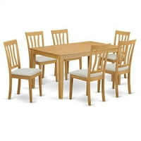 Kuhinjski stol - kuhinja trpezanja stol i kuhinjska stolica-Zavrsna: Hrast, broj predmeta: 7, Oblik: