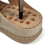DMQupv unutarnji vanjski papuče za žene svijetle velike veličine Sandale slatke kućne papuče za žene cipele smeđe 7