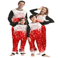 MA & Baby Christmas Pidžama za porodičnu podudaranje Snowflake PJS festival Xmas Spaft Sets