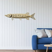 APEPAL 3D drveni privjesak za ribu Ornament Kućanski drveni ribe viseći zidni umjetnički poklon