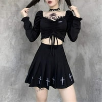 Ženski Grunge Gothic Rop tops punk tenkovi Haraku majica Ležerne Casual Camisole za djevojke hladne