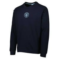 Muška mornarica Manchester City Jednostavnost slobodno vrijeme Raglan pulover dukserica
