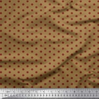 Soimoi Moss Georgette tkanina crvena malog motiva kosilica tiskano tkanina široko