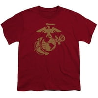 Američki marinski korpus - zlatni grb - majica kratkih rukava za mlade - mala