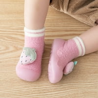 Dječaci djevojke cipele životinjske crtane čarape cipele za mali toddler toplo na katu s kliznim čarapama