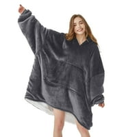 Domaći nosivi pokrivač s kapuljačom, slatki i smiješni uzorci prevelizirani duks dukserice za odrasle