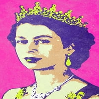 Kraljica Elizabeta II portret Pop Art Print Cool Ogroman veliki divovski poster Art 36x54