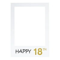 HOMEMAXS Happy 18. DIY papirni okvir okvira okvira FOTO Booth rekvizicije za rođendansku zabavu