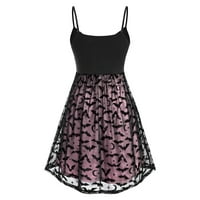 Suknje za žensku mrežnu suknju Sling Tracking haljina haljina za zabavu Poliester, Spande Pink XL