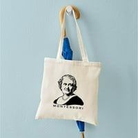 Cafepress - Maria Montessori Tote Tote - prirodna platna torba, Torba za trbuhu