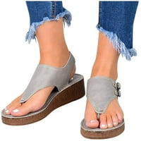 Sandale za žene, ženska haljina šuplje platform prstom Pinch Toe Ležerne prilike ljetne plaže Flip Flops