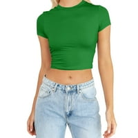 Fattazi Tshirts majice za žene Ženske modne ljetne kratke rukave slatke kulture casual osnovne posade