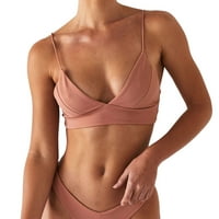 Push up kupaće kostime Žene Bikinis postavi kratak stil Solid Boja kupaći kostim ženski grudnjak + thong