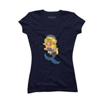 Sirene princeze juniori mornarice plavi grafički tee - Dizajn od strane ljudi l