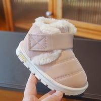 Eczipvz Toddler cipele zimske djece čizme za snijeg za dječake i djevojke debele dno non klizanje gornje