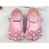 Ymiytan Girl's Princess cipele sjaj Mary Jane Sparklina haljina cipele zabave Comfort Bow Pink 2Y
