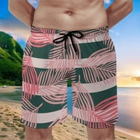 Muška ploča Shorts Ljetni morska obala Plaža Holiday Tisak Pocket Mesh Hlače za plažu Kupaća ploča Kratke