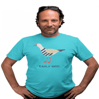 Kimaran rano ptice golub Columbidae ilustrirana majica Unise kratki rukav Tee