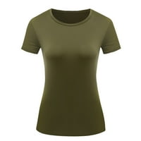Ženski ljetni vrhovi čišćenje ispod 5. Plus veličine modnih casual žena kratkih rukava čvrste majice O-izrez dame majica