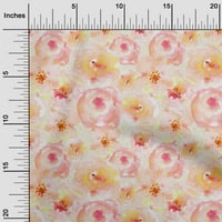 Onuone pamuk poplin lagano breskva tkanina od akvarela cvjetni šivaći materijal ispis tkanina sa dvorištem