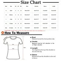 Kratka košulja Trendi ispisani labavi fit osnovni vrhovi Grafički tees Crewneck Duksev ležerne bluze