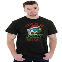 Santa Grumpy Smurf Jolly Božićni muški grafički majica Tees Brisco Marke 5x