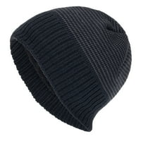 Vanjska zimska odrasla neutralna zadržava topla ispis šešira plišanim pletenim vunenim šeširom