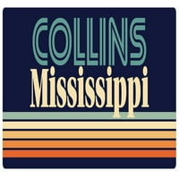 Collins Mississippi Frižider Magnet Retro dizajn